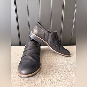 Clarks Black Leather Loafers